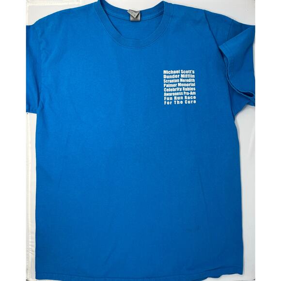 The Office Dunder Mifflin Michael Scott's Fun Run Tshirt size L Pre-Owned - Picture 1 of 6